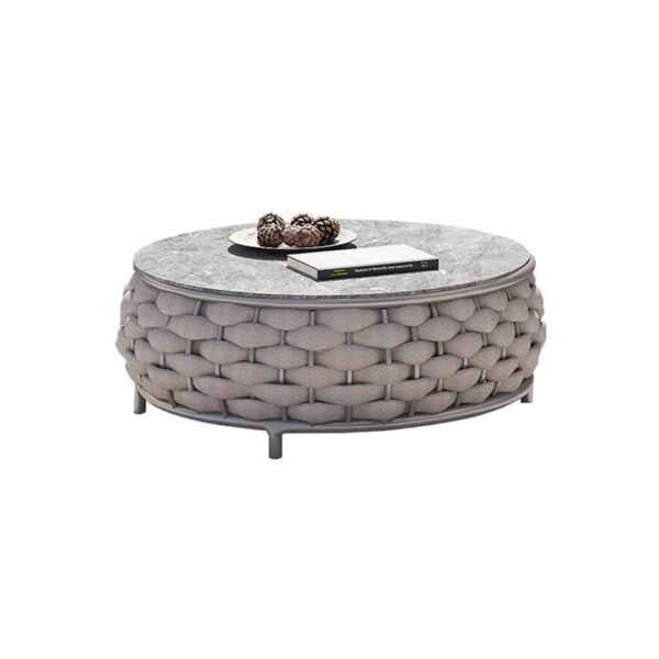 Marbella Grey Rope Woven Outdoor Sofa Set - Image 7