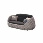 Marbella Grey Rope Woven Outdoor Sofa Set - Image 6