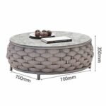 Marbella Grey Rope Woven Outdoor Sofa Set - Image 10